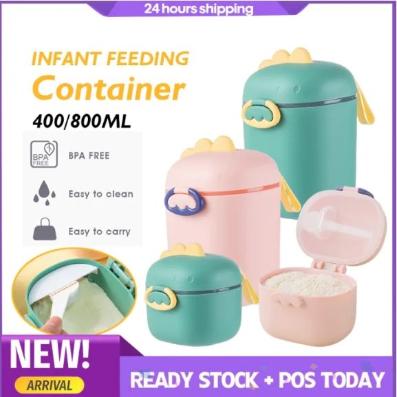 Baby Milk Powder Container Airtight Container Storage Box Feeding Case Box Portable Formula Dispenser with Scoop BPA Free Scraper Spoon Reusable Bekas Susu Bayi Kedap Udara Food Storage