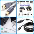Printer Cable USB 2.0 - USB Scanner 1.5m Cable High Speed Data Transfer. 