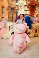 Soft And Huggable Jumbo Pink Teddy Bear 200cm - Giant Teddy Bear With Love heart and tie. 