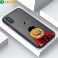 UCUC for iPhone XS MAX Back Cover Back Shadow Luffy Frosted Transparent Hard Phone Case Thin Shockproof Full Cover Camera Protect Case. 