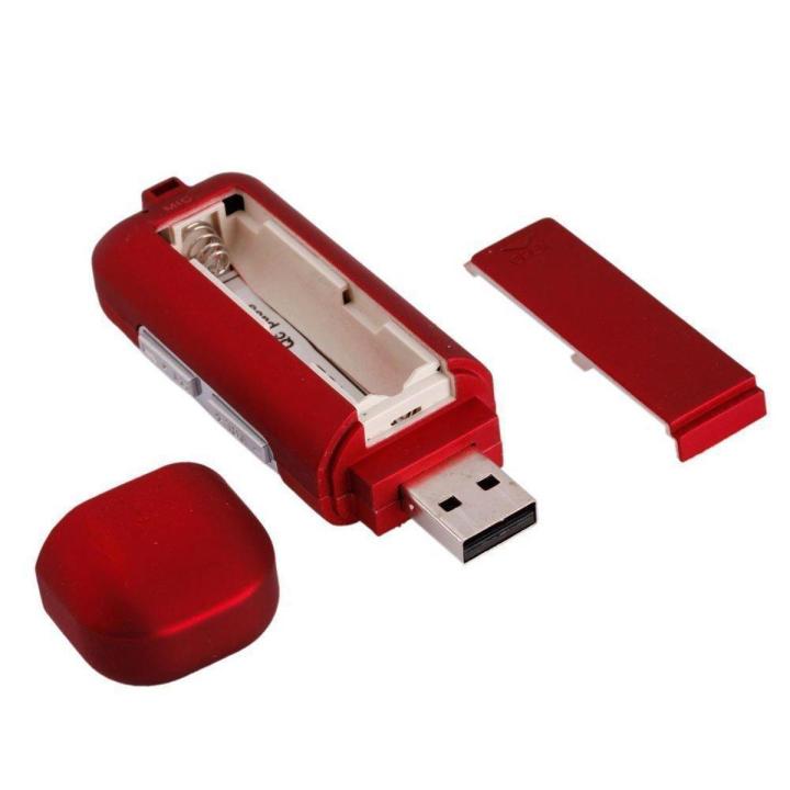 8GB USB 2 Flash Drive Mini MP3 Music Player Cute and Cool Red Color