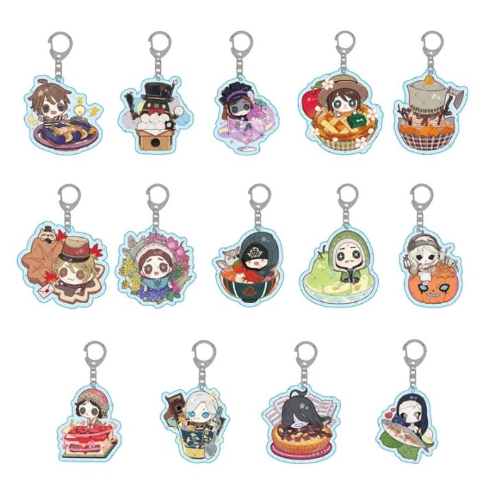 Identity V Keychain Acrylic Man Key Chain Aesop Carl Women Key Ring Game Pendant Kids Key Holder Jewelry