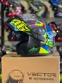 HELMET JIEKAI JK-902 OR VECTOR VT 254 FOR MOTOR BIKE HEAVY BIKE - FLIPUP - DOT CERTIFIED - DUAL VISOR. 