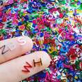 English Alphabet Resin Sequins Holographic Glitter For Epoxy Resin Art & Decorations. 