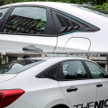 Rear Side Window Louvers Triangular Window Glass Blinds for Honda Civic Sedan 11Th 2022 2023 - ABS Matt Black. 
