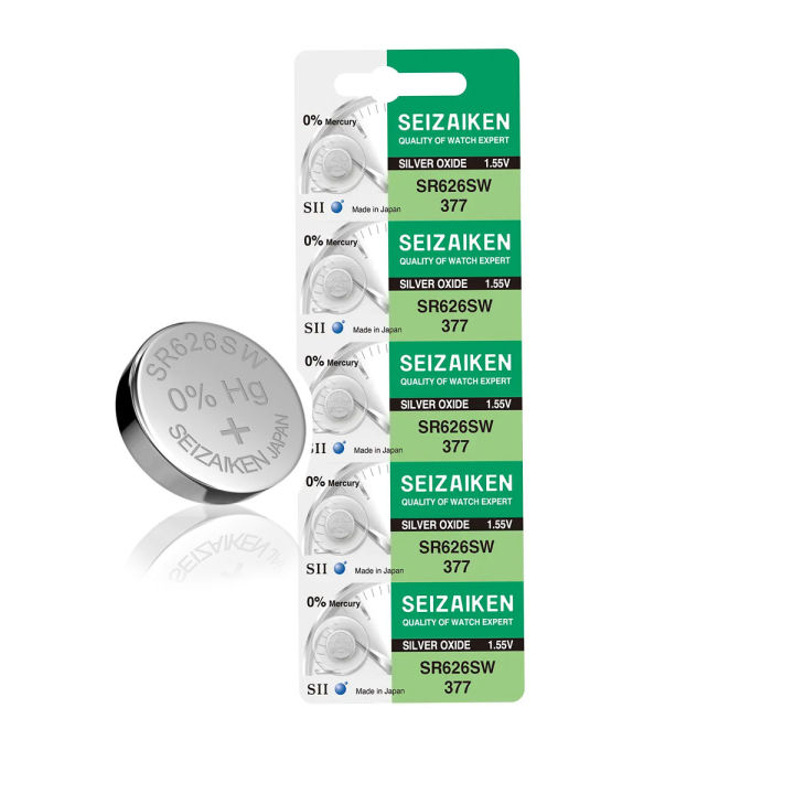 Seizaiken Original Battery Pcs SR626SW 377 Replace for 377A