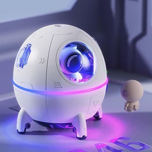 Dsp Appliances Space Capsule Air Humidifier, USB Ultrasonic Cool Air Mist Humidifiers with Led Light, 220ML Mini Portable Astronaut Humidificador Water Diffuser for Baby Bedroom, Christmas Gift for Boys Gilrs