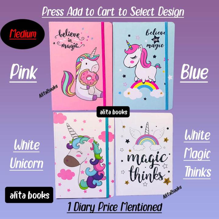 Cute Unicorn Notebook Diary Book For Kids Girls Unicorn Diary Alita Books