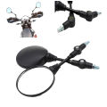 3 Point Adjustable Folding BMW Style Motorcycle Bike Mirrors For YBRG YBR YBZ GS150SE Suzuki GR150 Honda CB150F. 