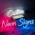 Customized NEON Sign  - Name Plate - 4 Letters Alphabets -LED Neon. 