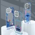 YYDS for Realme C21 Back Cover Cute Naughty Stitch Transparent Silicone Soft Case full lens protection Ultra Thin Phone Case. 
