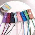 Note13 Love Heart Crossbody Lanyard Case On For Xiaomi Redmi Note 13 Pro 4g 5g 13pro 12 12pro Plus 12s 13c Cord Silicone Cover. 