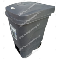 60 Litres Dust Bin with Wheels n Pedal - Outdoor Garbage Waste Bin Trash Can - Trolley n Paddle - High Quality Pure Plastic - select Color from variations. 