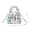 GLORIOUS Bumble & Pearl Beads Small Size Bag with Inner Pocket. 