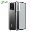 Lenuo for Xiaomi Redmi Note 11 4G / Redmi Note 11s 4G Case 4-corner Shockproof Protection Silicon Bumper + PC Frosted Semi Transparent Phone Back Cover. 