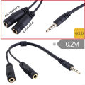 3.5mm 3 Way Port Aux Multi Headphone Earphone Audio Splitter Adapter 3.5mm Jack HUB Spliter Cable Extender 1 Male To 3 Female 3. 