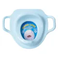 Potty Training Seat For Girls And Boys With Handles Fits Round & Oval Toilets Non-slip With Splash Guard Portable Folding Large Non Slip & Unbreakable Plastic Commode Potty Training Seat For Kids, Toddlers Toilet Seat First Year Potty Seat (blue). 