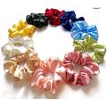Scrunchies for Girls, High-Quality Silk Hair Ties, 3-Pack, Traceless and Soft, for All Hair Types. 