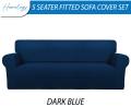 Stretchable Fitted Sofa Cover Set for 5 & 7 Seater – Elastic Jersey Fabric Couch Slipcovers for All Sofa Types – Soft & Comfortable Sofa Protector. 