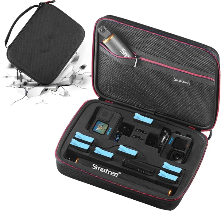 Smacase Carrying Case Compatible for GoPro Hero 12/11/10/9/8/7/6/5/4/3+/3/ GoPro HERO 2018(Cameras and Accessories NOT included)Smacase Carrying Case Compatible for GoPro Hero 12/11/10/9/8/7/6/5/4/3+/3/ GoPro HERO 2018(Cameras and Accessories NOT included