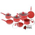 Domestic Jumbo Gift Pack Cookware Set 22pieces-Marble Coated-Random Color D161. 