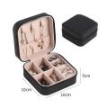 Jewelry Organizer Display Travel Jewelry Case Boxes Travel Portable Jewelry Box Leather Storage Organizer Earring Holder. 