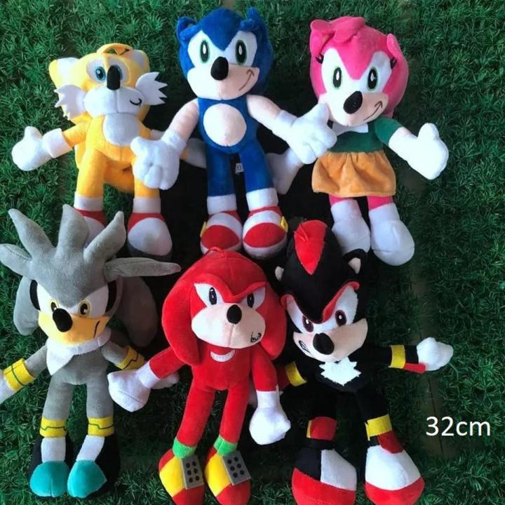Sonic (1 EACH) he Hedgehog Plush Doll Super Sonic Stuffed Toys 3 Different Sizes (11inch , 18inch , 24inch)