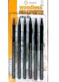 Signyouth Set Of 6Pcs Woodless Graphite Pencils One Each Of Hb, 2B, 4B, 6B, 8B, Ee For Artistic Sketching And Portrait Making. 