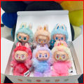 New Original Pop-Mart Labubu Blind Box Monsters Doll Labubu Doll Plush Toy & Keychain – Have a Seat Trending Cute Cartoon Character | Soft Stuffed Kawaii Anime Heart Moving Macaron Mokoko Anime Figure Hanging Bag High Quality Holiday Gifts. 