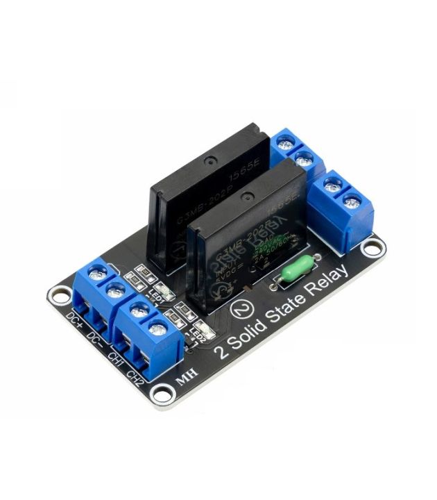 Two channel 5V low level solid state relay module with fuse 2 Channel SSR 220V2A