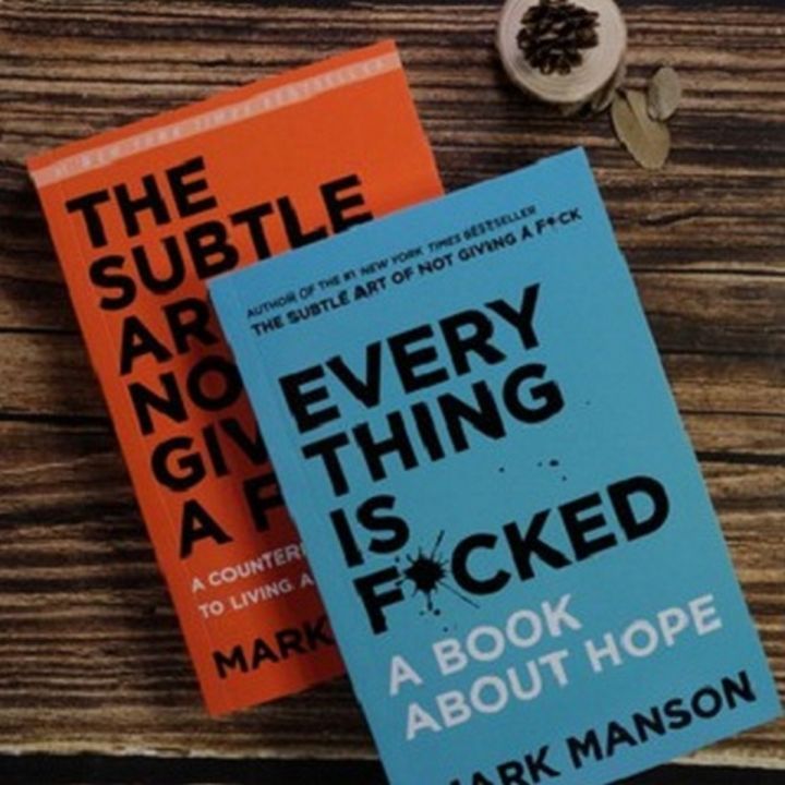 Everything Is Fucked / The Subtle Art of Not Giving a F by Mark Manson (set of 2)