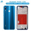 Huawei P20 Lite Housing Middle Frame With Side Button and Camera Lens Complete Body Casing Replacement For P20 Lite - Blue. 