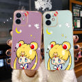 chenyyka For OPPO A5 2018 Case Thin Plating Side Edge Square New Design Phone Cases Cartoon Beauty Moon Girl Pattern Silicone Casing Full Cover Camera Protection Shockproof Softcase. 
