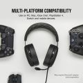 CORSAIR HS60 PRO 7.1 Virtual Surround Sound & Bass Gaming Headphone/Headset with USB DAC - Works with PC, Xbox Series X, Xbox Series S, Xbox One, PS5, PS4, and Nintendo Switch, Comfortable Ear Cushions, Carbon Black Color. 