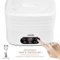 Aicok Food Dehydrator Drying Machine Fruit Beef Jerky Preserver Food Dehydrator Machine, Electric Food Drying Machine with Adjustable Thermostat, Meat or Beef Jerky Maker in Home/Kitchen, Digital Temperature & LCD Display, 5-Tray. |. 