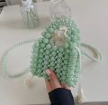 GLORIOUS Bumble & Pearl Beads Small Size Bag with Inner Pocket. 