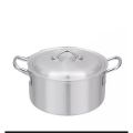 NATIONAL Silver Steel Cooking Pot (Pateli) (Degchi) Matel Finished Made in Pakistan Cooking Pots Handel (Handi) (Kitchen Ware) (Kitchen Utensils). 