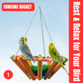 Parrot Toys, Bird Toys, Cage Accessories for Birds – 8-in-1 Bird Toys Set with Parrot Swing, Parrot Ladder, Bird Toys for Parrot, Bird Toys Pack, Bird Toys Wooden Ladder, Parrot Swing Ladder for Budgies, Lovebirds, Cockatiels, Finches. 