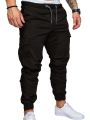 Cargo Trousers for men in Black Color - 6 Pocket Trouser. 