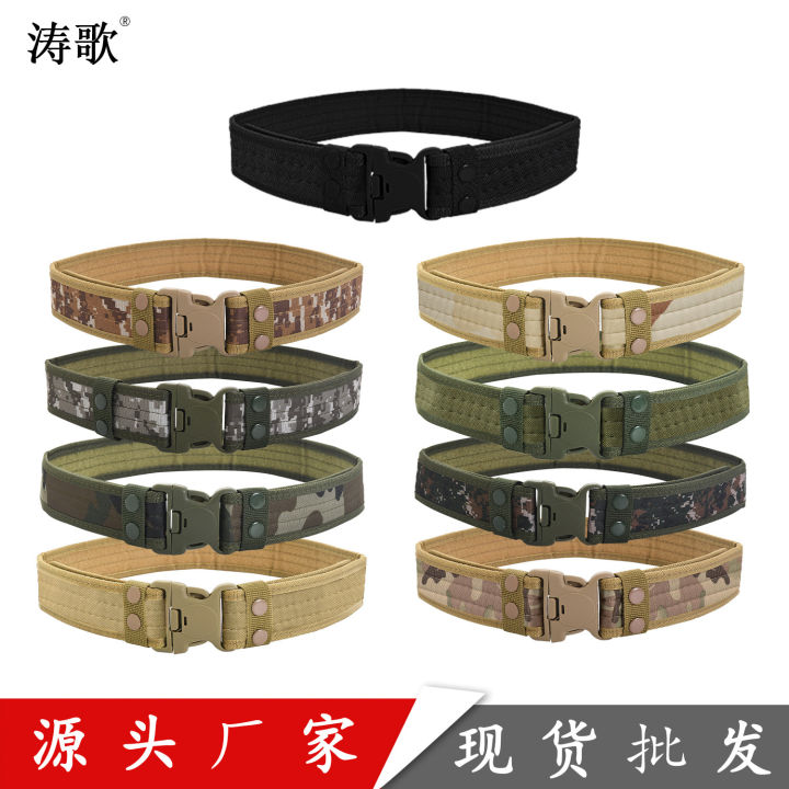 Outdoor training outer belt military fan EVA foam belt tactical belt oxford cloth men's canvas sponge belt