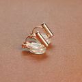 [ New ] Ear Clip Converter Ear Studs Changed to Non-Piercing Earrings Triangle Clip Accessories. 