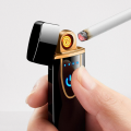 Usb Rechargeable Touch Sensor Lighter With Usb Rechargeable Cable Portable Lighter Ultra-thin Fingerprint Touch Sensor Lighter Rechargeable USB Charging Lighter Amazing Durable Lighter  Cigarette Lighter. 