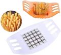 Manual Potato Cutter Potato Chip Slicer Durable Kitchen Tool Vegetable Fruit Slicer Fries Potato Cutter Chopper(Random Color). 