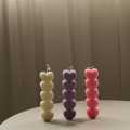 Set of 3 Heart Shaped Pillar Candle - Home decor - Valentine Day's Gift - Small Heart Pillar Candles -. 