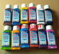 Set Silk Fabric Paints Set of 12 High Quality Colours For Silk , fabirc , cotton and lawn. 