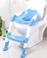 Children Toilet Training Seat With Padded Seat, Toilet Seat With Step Stool Ladder. 