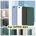 Original For OPPO A83 Silicone Full Cover Case Solid Color Phone Case Cover. 