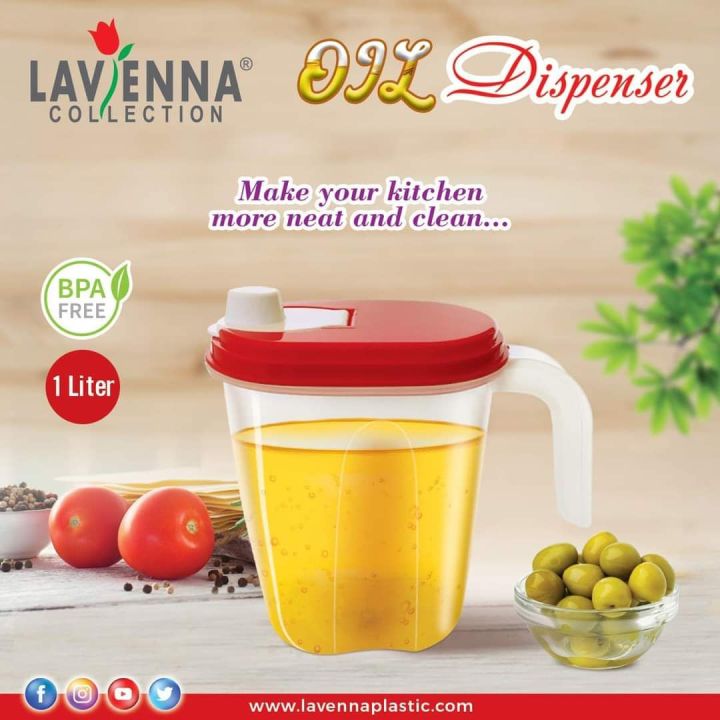 Lavenna Oil Dispenser 1 Litre (Oil Jug)