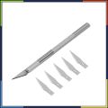 Metal Precision Paper Cutting Knife x-acto knife With 6 Spare Blades Pen Cutter. 