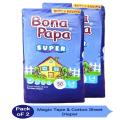 Bona Papa SUPER Baby Diaper Large Size - Pack of 2 - 50pcs Each (MagicTape). 